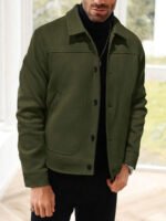 ⁦معطف صوفي قصير عصري للرجال⁩ - الصورة ⁦31⁩