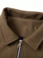 ⁦معطف رجالي من الصوف بلون موحد⁩ - الصورة ⁦11⁩