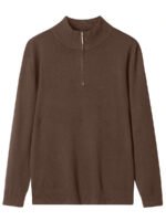 ⁦كنزة صوفية للرجال بياقة عالية وسحاب⁩ - الصورة ⁦22⁩