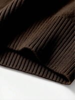 ⁦كنزة صوفية للرجال بياقة عالية وسحاب⁩ - الصورة ⁦26⁩