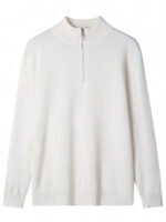 ⁦كنزة صوفية للرجال بياقة عالية وسحاب⁩ - الصورة ⁦49⁩