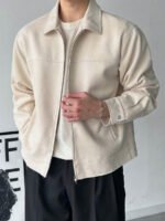 ⁦معطف رجالي بني داكن من الجلد المدبوغ⁩ - الصورة ⁦15⁩