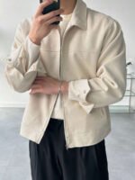 ⁦معطف رجالي بني داكن من الجلد المدبوغ⁩ - الصورة ⁦18⁩