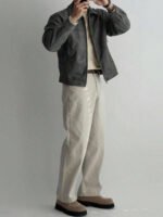 ⁦معطف رجالي بني داكن من الجلد المدبوغ⁩ - الصورة ⁦24⁩