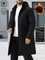 ⁦معطف شتوي كاجوال بغطاء رأس أكمام طويلة⁩ - الصورة ⁦5⁩