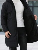 ⁦معطف شتوي كاجوال بغطاء رأس أكمام طويلة⁩ - الصورة ⁦9⁩