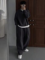 ⁦طقم رياضي فضفاض من قطعتين⁩ - الصورة ⁦6⁩