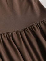 ⁦Sweetra فستان طويل أنيق بحروف منسدلة عند الرقبة والخصر على شكل حرف A، بدون أكمام، متنوع مناسب لارتداء يومي وتنحيف الجسم ،للربيع والصيف⁩ - الصورة ⁦6⁩