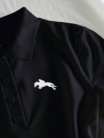 ⁦Elamini فستان نسائي كاجوال بياقة بولو وأكمام قصيرة مطبوعة بطباعة الفارس⁩ - الصورة ⁦11⁩