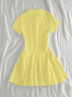 ⁦Elamini فستان نسائي كاجوال بياقة بولو وأكمام قصيرة مطبوعة بطباعة الفارس⁩ - الصورة ⁦23⁩