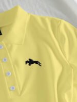 ⁦Elamini فستان نسائي كاجوال بياقة بولو وأكمام قصيرة مطبوعة بطباعة الفارس⁩ - الصورة ⁦24⁩