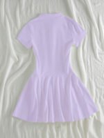 ⁦Elamini فستان نسائي كاجوال بياقة بولو وأكمام قصيرة مطبوعة بطباعة الفارس⁩ - الصورة ⁦28⁩