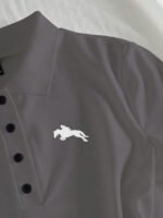 ⁦Elamini فستان نسائي كاجوال بياقة بولو وأكمام قصيرة مطبوعة بطباعة الفارس⁩ - الصورة ⁦36⁩