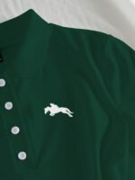 ⁦Elamini فستان نسائي كاجوال بياقة بولو وأكمام قصيرة مطبوعة بطباعة الفارس⁩ - الصورة ⁦41⁩