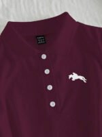 ⁦Elamini فستان نسائي كاجوال بياقة بولو وأكمام قصيرة مطبوعة بطباعة الفارس⁩ - الصورة ⁦46⁩