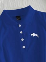 ⁦Elamini فستان نسائي كاجوال بياقة بولو وأكمام قصيرة مطبوعة بطباعة الفارس⁩ - الصورة ⁦54⁩