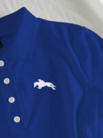 ⁦Elamini فستان نسائي كاجوال بياقة بولو وأكمام قصيرة مطبوعة بطباعة الفارس⁩ - الصورة ⁦56⁩