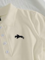 ⁦Elamini فستان نسائي كاجوال بياقة بولو وأكمام قصيرة مطبوعة بطباعة الفارس⁩ - الصورة ⁦60⁩